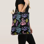 Korallenriff Elegante: Wasserfarben-Muster Tasche (Von Nahem)