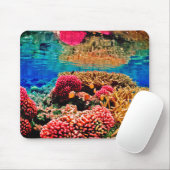Korallenriff farbenfrohe Ozeanwelt Mousepad (Mit Mouse)