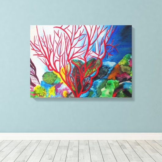 Korallenriff Great Barrier Reef Kunst Leinwanddruck (Insitu (Holzboden))