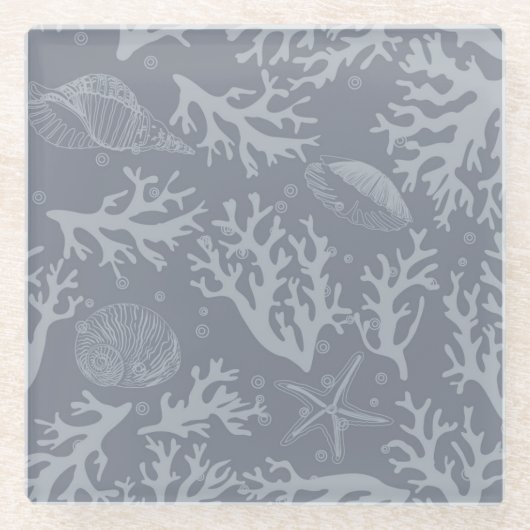 Korallenriff im Hipster Glasuntersetzer (Vorderseite)