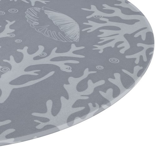 Korallenriff im Hipster Schneidebrett (Ecke)