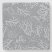 Korallenriff im Hipster Steinuntersetzer (Vorderseite)