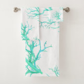 Korallenriff in Blau Badhandtuch Set (Insitu)