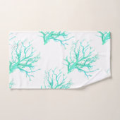 Korallenriff in Blau Badhandtuch Set (Handtuch)