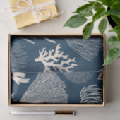 Korallenriff in blauem Papier (Geschenk)
