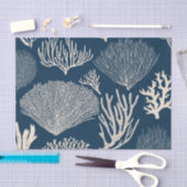 Korallenriff in blauem Papier (Handwerk)