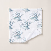 Korallenriff in dunkelblau badhandtuch set (Waschlappen)