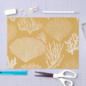 Korallenriff in gelbem Papier (Handwerk)