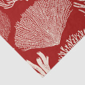 Korallenriff in rotem Gewebpapier Seidenpapier (Ausschnitt)