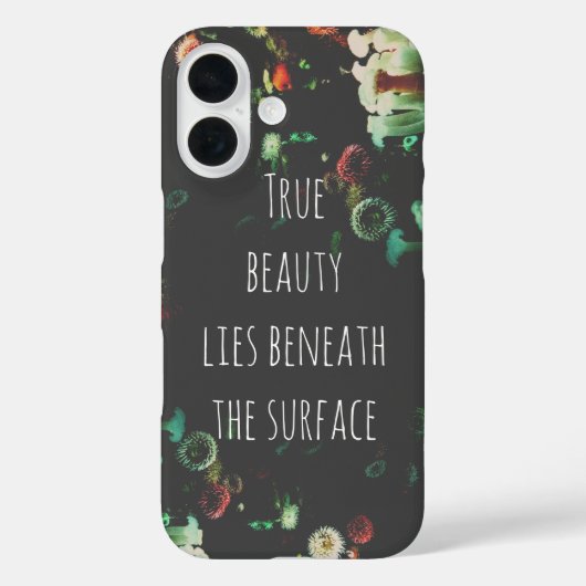 Korallenriff Inspiration Zitat Case-Mate iPhone Hülle (Rückseite)