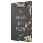 Korallenriff-inspirierend Zitat Klemmbrett (Links)