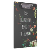 Korallenriff-inspirierend Zitat Klemmbrett (Rechts)