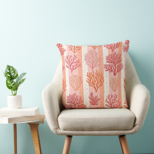 Korallenriff Kissendecke Orange & Pink Coral Kissen