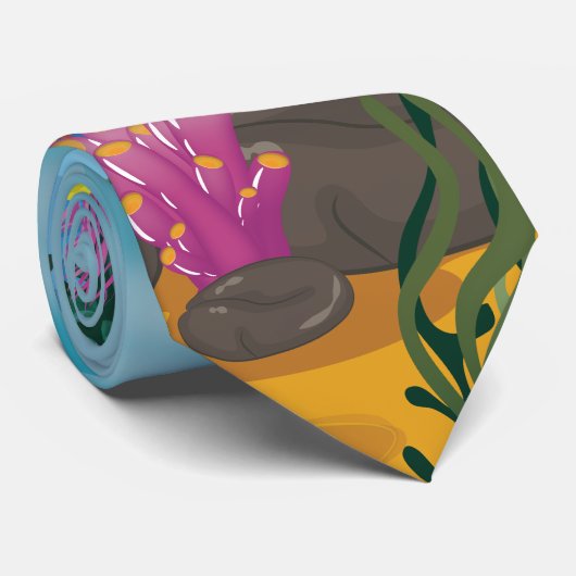 Korallenriff Krawatte (Gerollt)