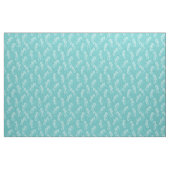 Korallenriff-KüstenSeepferd-Aqua-Blau Stoff (Fat Quarter (45,7 x 55,9 cm))