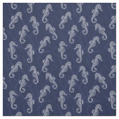 Korallenriff-KüstenSeepferd-Marine-Blau Stoff (Muster)
