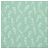 Korallenriff-KüstenSeepferd Seafoam Grün Stoff (Muster)