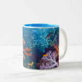 Korallenriff-Landschaft | Großauge oder Zweifarbige Tasse (VorderseiteRechts)