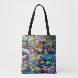 Korallenriff — Leben in der Marine: Fische und Tie Tasche