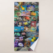 Korallenriff — Leben in der Marine: Fotos von Fisc Badehandtuch (Badehandtuch)