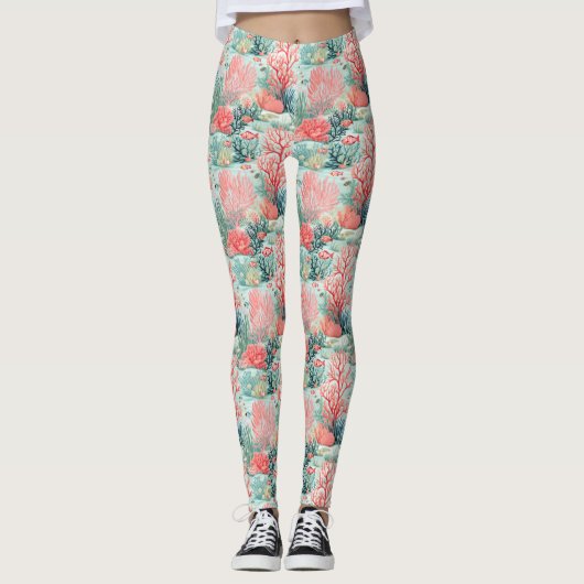 Korallenriff Leggings (Vorderseite)