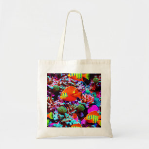 Korallenriff-Leinwand Tasche