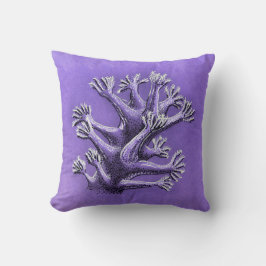 Korallenriff Lila Meeresbiologie Kunst Kissen