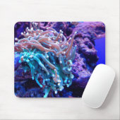 Korallenriff Meer anenome blauen rosa lila Ozean Mousepad (Mit Mouse)