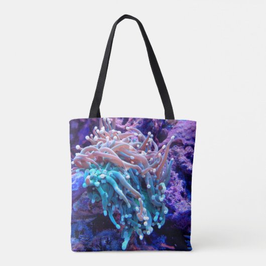 Korallenriff Meer anenome Tasche (Rückseite)