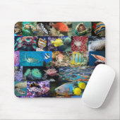 Korallenriff Meereslebewesen Fische Tiere Naturlie Mousepad (Mit Mouse)