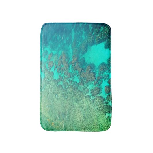 Korallenriff Meerwasser Karibikbadematte Badematte (Vorderseite Vertikal)