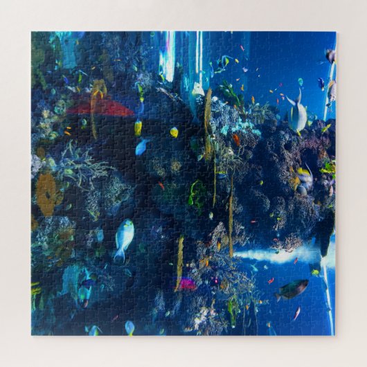 Korallenriff mit Fischen Puzzle (Horizontal)