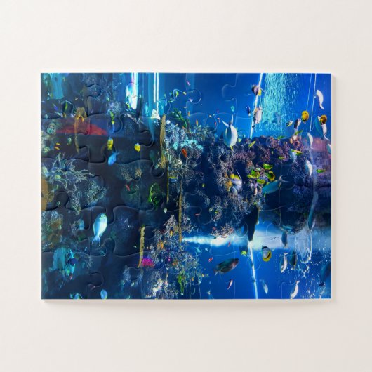 Korallenriff mit Fischen Puzzle (Horizontal)