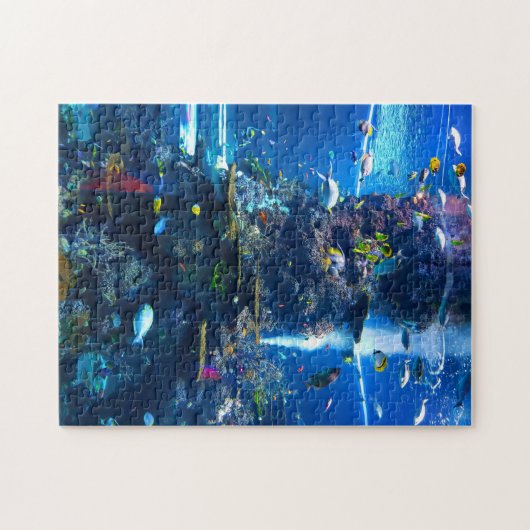 Korallenriff mit Fischen Puzzle (Horizontal)