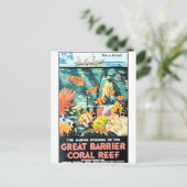 Korallenriff mit großer Barriere Postkarte (Stehend Vorderseite)