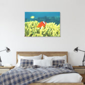 Korallenriff mit tropischen Fischen Leinwanddruck (Insitu (Schlafzimmer))