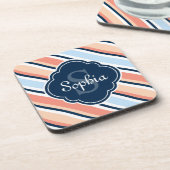 Korallenriff-Muster Getränkeuntersetzer (Linke Seite)