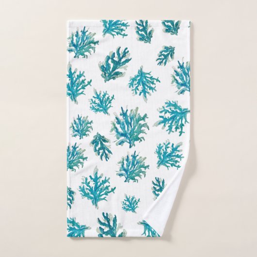 Korallenriff Nautical Coastal Muster Handtuch Badhandtuch Set (Handtuch)