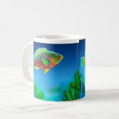 Korallenriff-Papageienfisch-Tasse Kaffeetasse (Vorderseite Links)