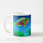 Korallenriff-Papageienfisch-Tasse Kaffeetasse (Links)