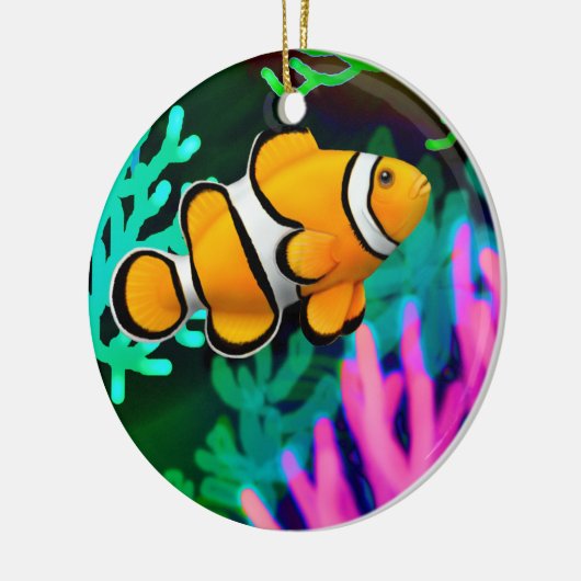 Korallenriff Percula Clown Anenome Keramikornament (Links)