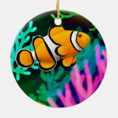 Korallenriff Percula Clown Anenome Keramikornament (Hinten)