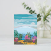 Korallenriff Postkarte (Stehend Vorderseite)