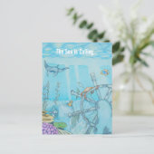 Korallenriff Schiffswrack Postkarte (Stehend Vorderseite)