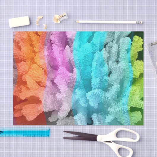 Korallenriff Seidenpapier (Handwerk)