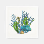 Korallenriff Serviette (Vorderseite)