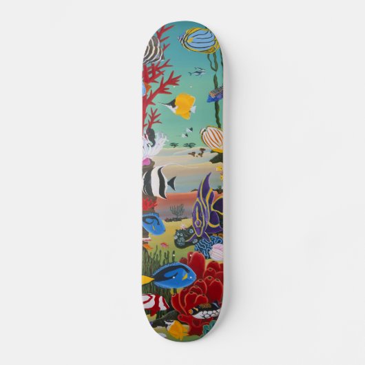 Korallenriff Skateboard (Vorderseite)
