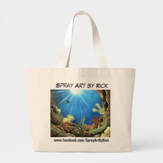 Korallenriff-Taschen-Tasche Jumbo Stoffbeutel (Vorne)