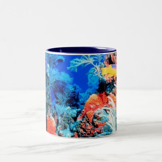 Korallenriff-Tasse Zweifarbige Tasse (Mittel)