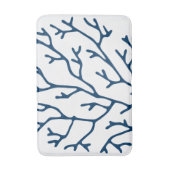 Korallenriff-Thema-stilvolles aquamarines blaues Badematte (Vorderseite Vertikal)